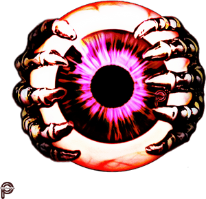 Surreal_ Giant_ Eye_ Surrounded_by_ Hands.png PNG image with transparent background
