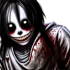 Surreal Jeff The Killer Art Png Wqr PNG Image