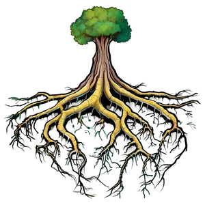 Surreal Tree Roots Concept Png Mqy24 PNG Image