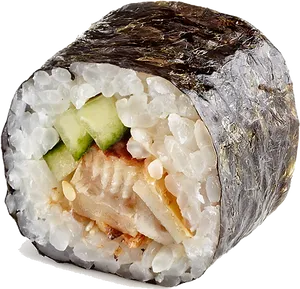 Sushi Roll Closeup PNG Image