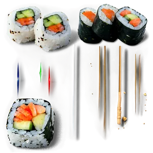 Sushi Roll Delight Png Fns55 PNG Image