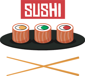 Orange,line,sushi - Png Download Sushi Png, Transparent Png PNG image with transparent background