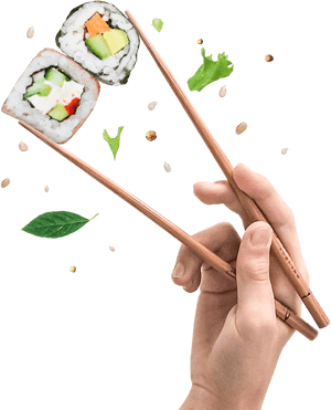Sushi Png Image - Hand With Sushi Png, Transparent Png PNG with transparent background