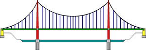 Suspension Bridge Pattern German1 - Foundation Of A Suspension Bridge, HD Png Download PNG with transparent background