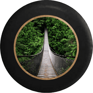 Suspension Bridge Into Jungle Forest Over River Jeep - Mac Rainforest Background Hd, HD Png Download PNG image with transparent background