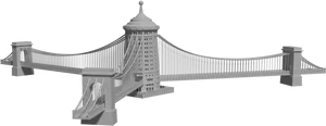 Suspension Bridge3 D Model PNG Image