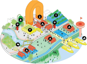 19 Earthquake Vector Black And White Destroyed Environment - Mvrdv Resilient By Design, HD Png Download PNG image with transparent background