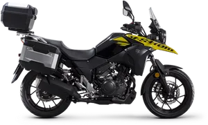 Suzuki V Strom Adventure Motorcycle PNG Image