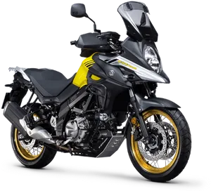 Suzuki V Strom Adventure Motorcycle PNG Image