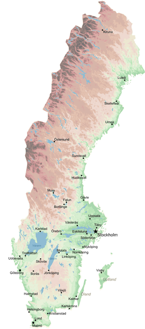 Large Scale Map Of Sweden, HD Png Download PNG image with transparent background