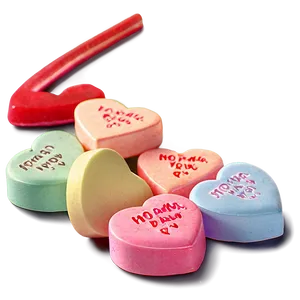 Sweet Candy Hearts Png Kkx64 PNG Image