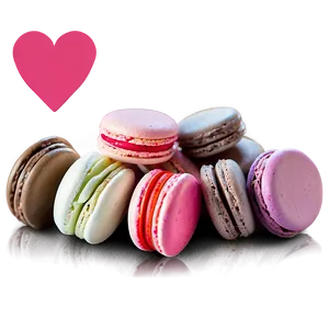 Sweet Valentine's Day Macarons Png Ulq85 PNG Image