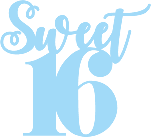 Sweet 16 Png - Transparent Sweet Sixteen Sweet 16 Png, Png Download PNG with transparent background