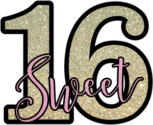 Sweet, Sixteen, Sweet-sixteen, Birthday, Party, Girl - Sweet 16 Png, Transparent Png PNG with transparent background