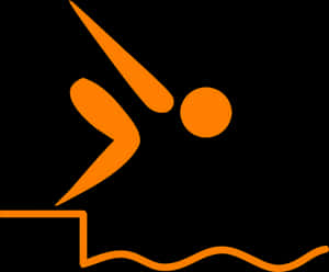 Swimmer Diving Icon PNG image with transparent background