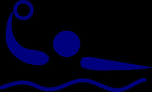 Swimmer Silhouette Graphic PNG image with transparent background