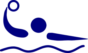 Swimmer Silhouette Graphic PNG Image