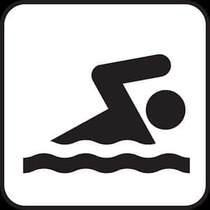 Swimming Symbol Icon PNG image with transparent background