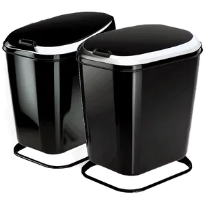 Swing Lid Bin Glossy Black Png 06242024 PNG Image