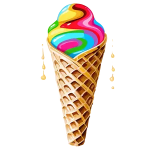 Swirl Waffle Cone Png Num58 PNG Image