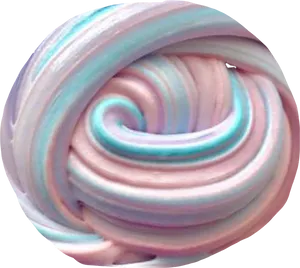 Swirled Pastel Slime Texture PNG Image