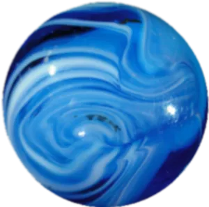 Swirling Blue Marble Pattern PNG Image