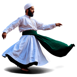 Swirling Dervish Dance PNG qfa PNG with transparent background