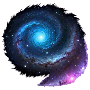 Swirling Galaxy And Stars Png Wpu PNG Image