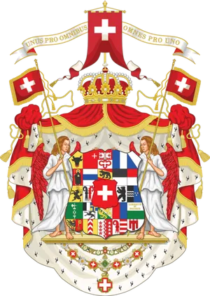 Swiss Coatof Armswith Angels PNG Image