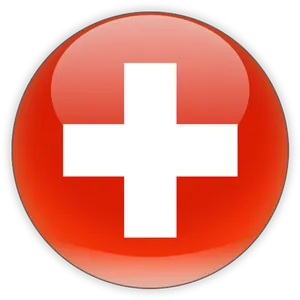 Swiss_ Flag_ Button PNG Image