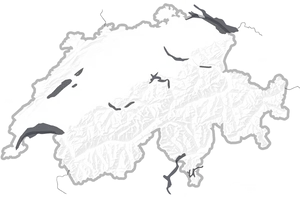 Switzerland Relief Map PNG Image