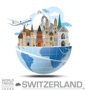 This Is Switzerland Png Image - Switzerland Travel Landmark Clipart, Transparent Png PNG image with transparent background