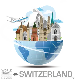 Switzerland Travel Concept PNG Image