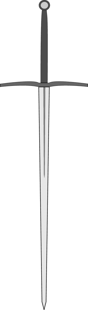 Sword Clipart - Two Handed Sword Png, Transparent Png PNG image with transparent background