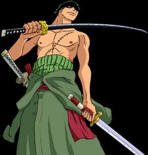 Sword Wielding Anime Character PNG image with transparent background