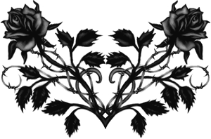 Goth Tattoo Png Free Download - Transparent Black Roses, Png Download PNG image with transparent background