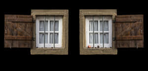 Symmetrical Traditional Windows PNG image with transparent background