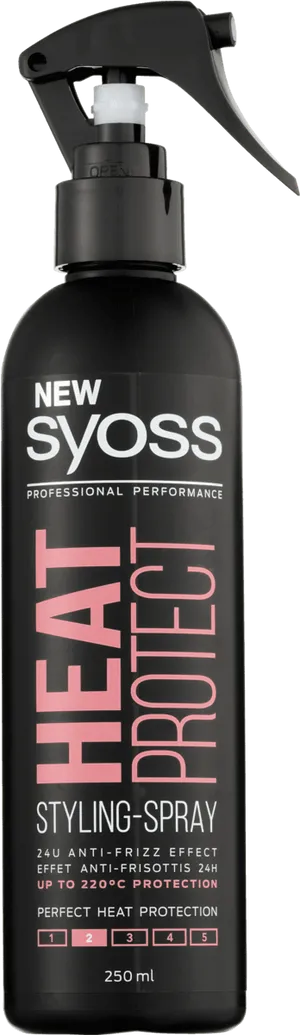 Syoss Heat Protect Styling Spray Bottle PNG Image