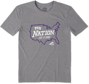 Men's Texas Christian Horned Frogs Nation Outline Cool - Active Shirt, HD Png Download PNG