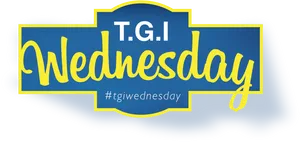 T G I Wednesday Graphic PNG Image