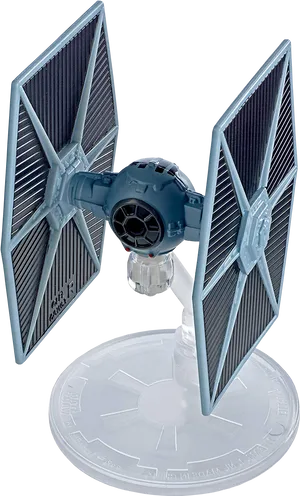 T I E Fighter Modelon Stand PNG Image