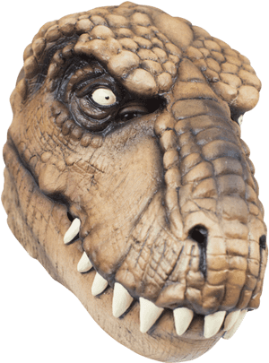T Rex Head Sculpture Jurassic Park PNG image with transparent background