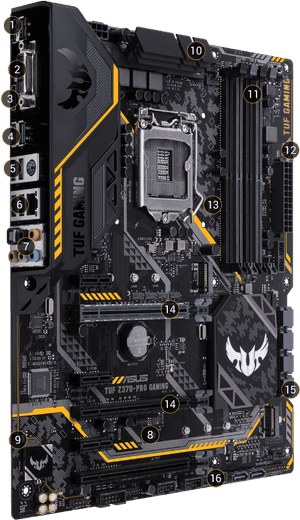 Asus Tuf Z370 Plus Gaming, HD Png Download PNG image with transparent background