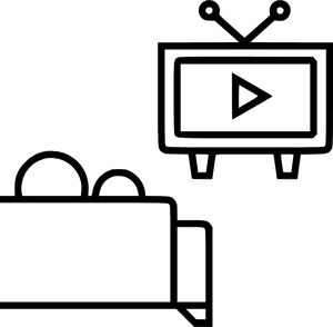 Lets Watch Tv Comments - Watching Tv Icon Transparent PNG