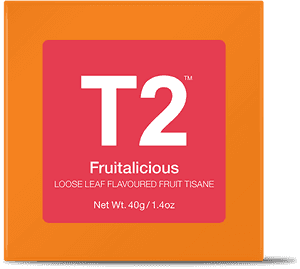 Fruitalicious 40g Mini Cube - T2 Tea Melbourne Breakfast, HD Png Download PNG image with transparent background
