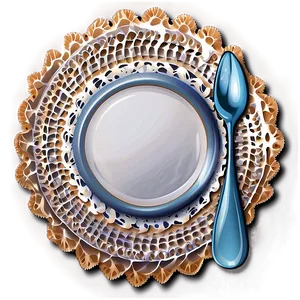 Table Setting Doily Png 06122024 PNG Image