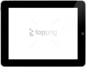 Tablet Display Peel Effect PNG Image