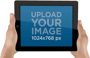 Tablet Image Placeholder Upload Prompt PNG with transparent background