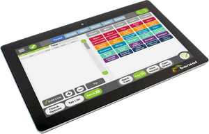 Tablet P O S System Interface PNG image with transparent background