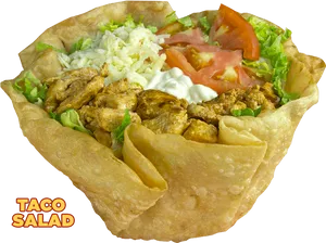 Taco Salad Delicious Meal PNG Image